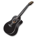 black guitar